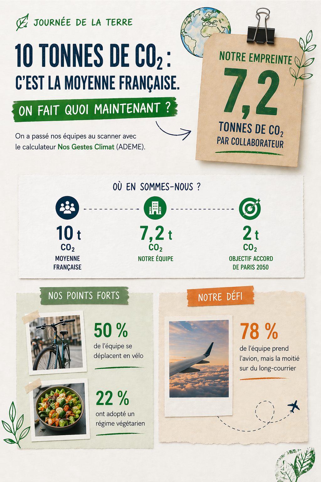 10 tonnes de CO2 : c'est la moyenne française. On fait quoi maintenant ?